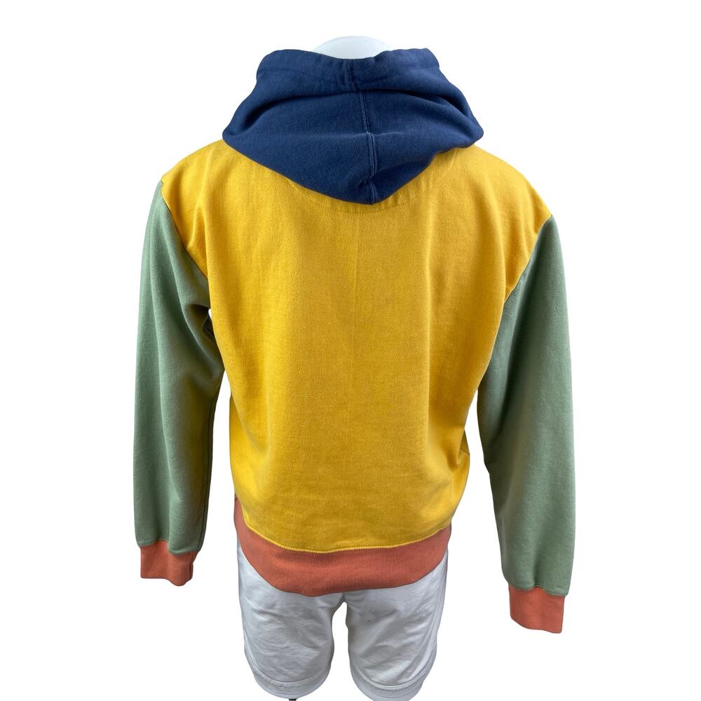 VSTR Men's Color Block Patchwork Long Sleeve Sweater Hoodie Sweatshirt Top Sz L - Picture 4 of 6